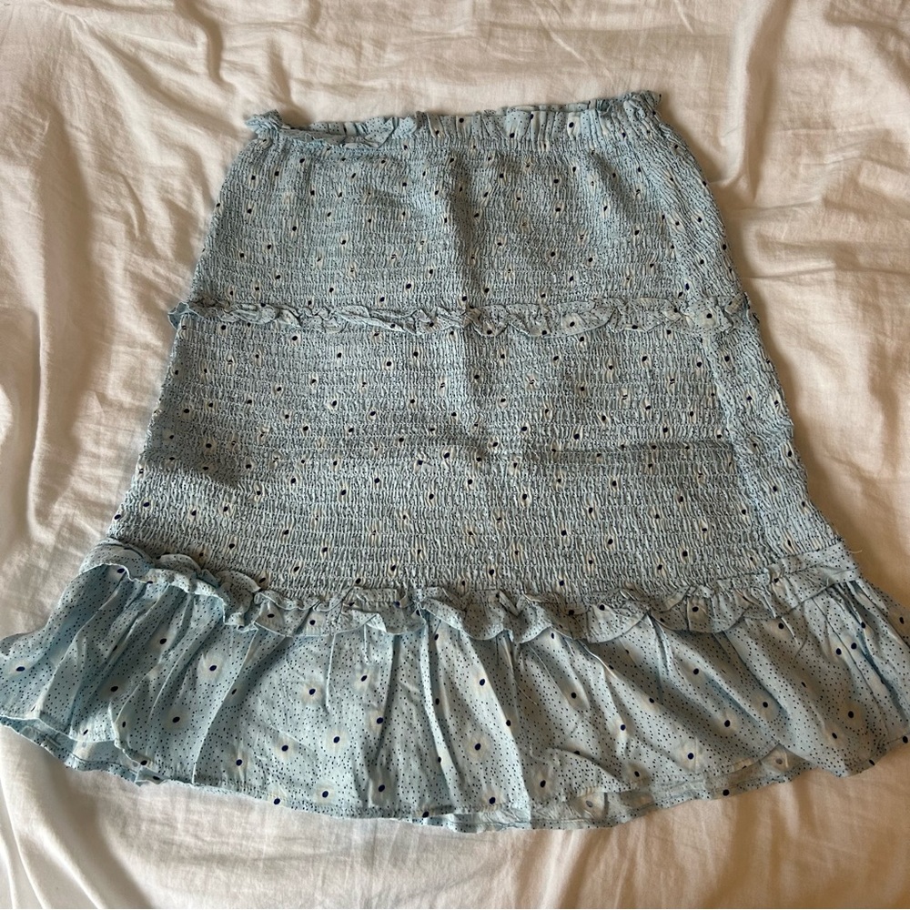 Urban Outfitters blue floral skirt